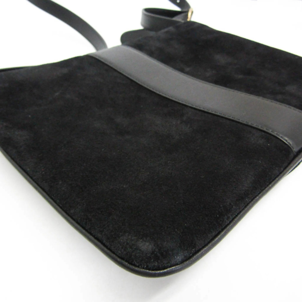 GUCCI Authentic Black Leather Shoulder Bag - Picture 4 of 14